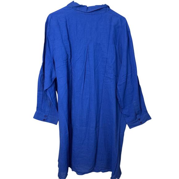 Swimsuits For All Women's Plus Size Swim Cover-Up Royal Blue Size 26/28 NWT - Picture 4 of 10